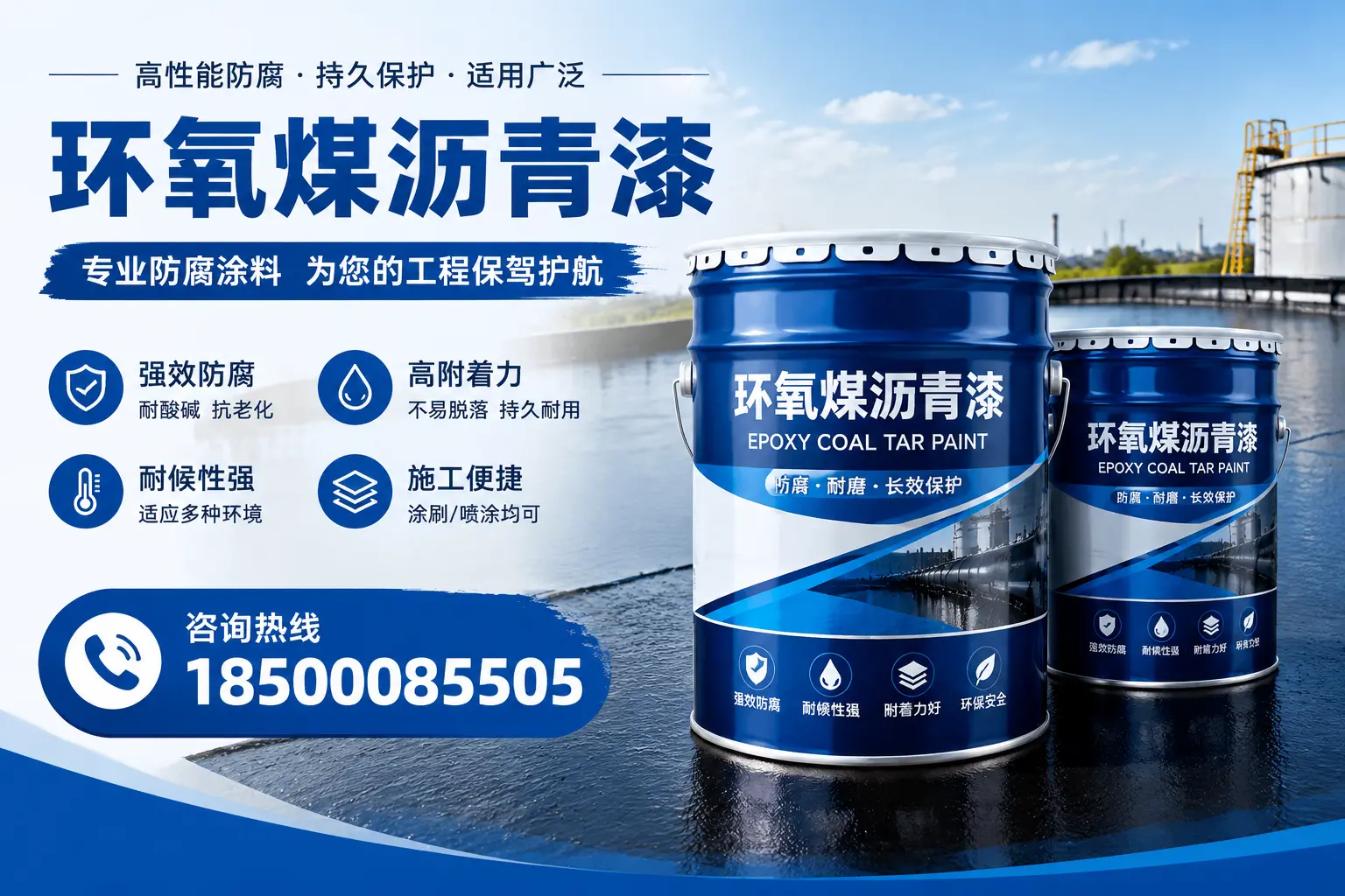 环氧煤沥青漆与其他漆类的比较，和林格尔用户的选择依据